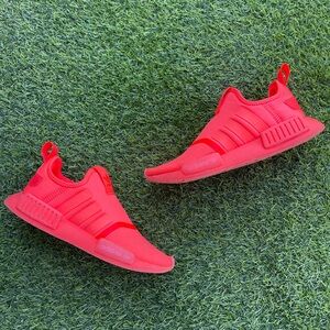 adidas Kids Red Slip-On NMD R1 Sneakers